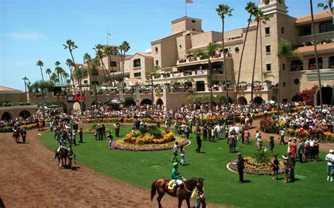 Del mar horse track - The eighth edition of the fall meet at Del Mar begins on Wednesday, November 3rd. The meet is entitled the Bing Crosby Season as a salute to the track’s founder.. It will offer horsemen a solid 20% blended raise in purses compared to last year, as well as a continuation of the exceptionally popular Ship …